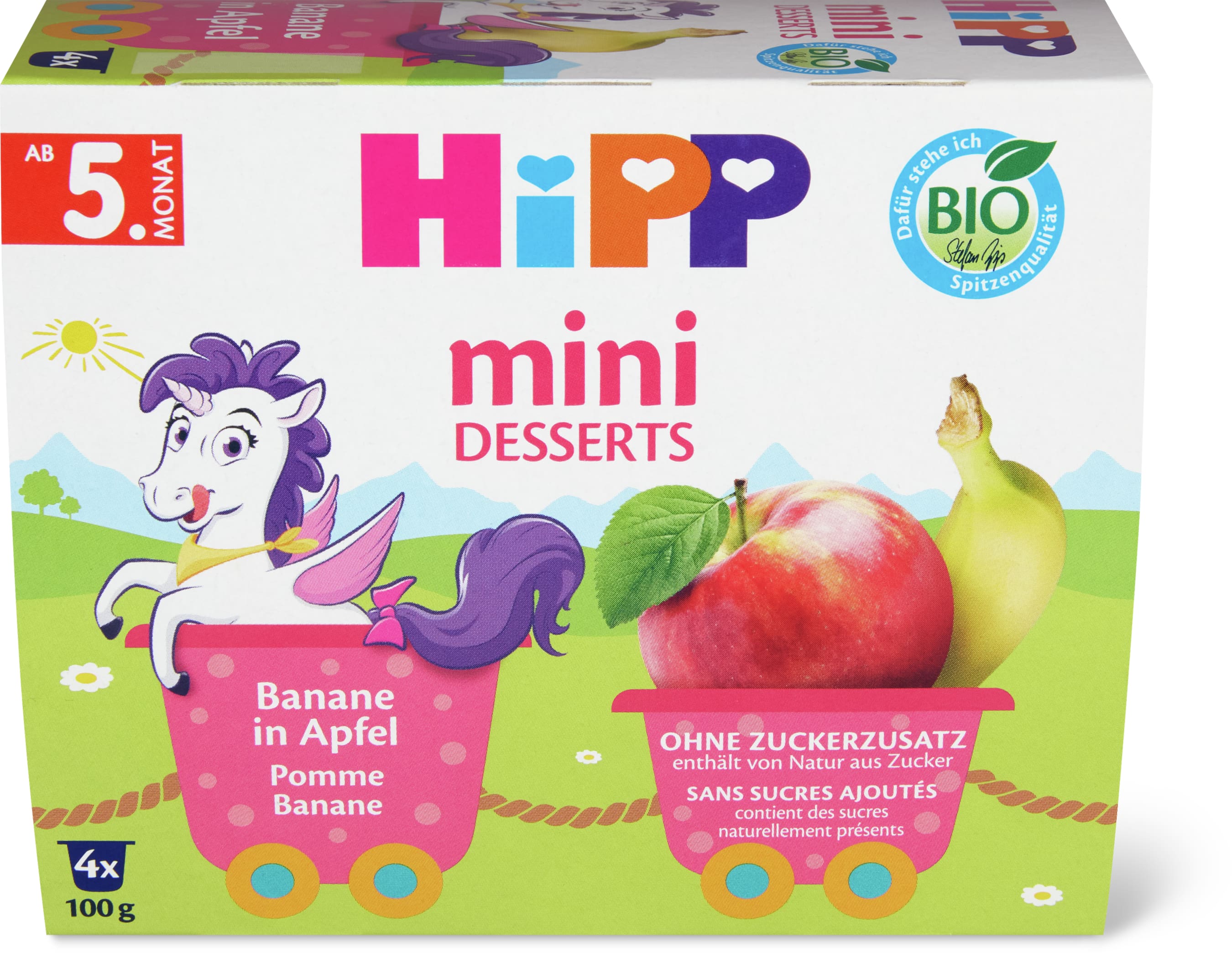 Banane in Apfel Brei